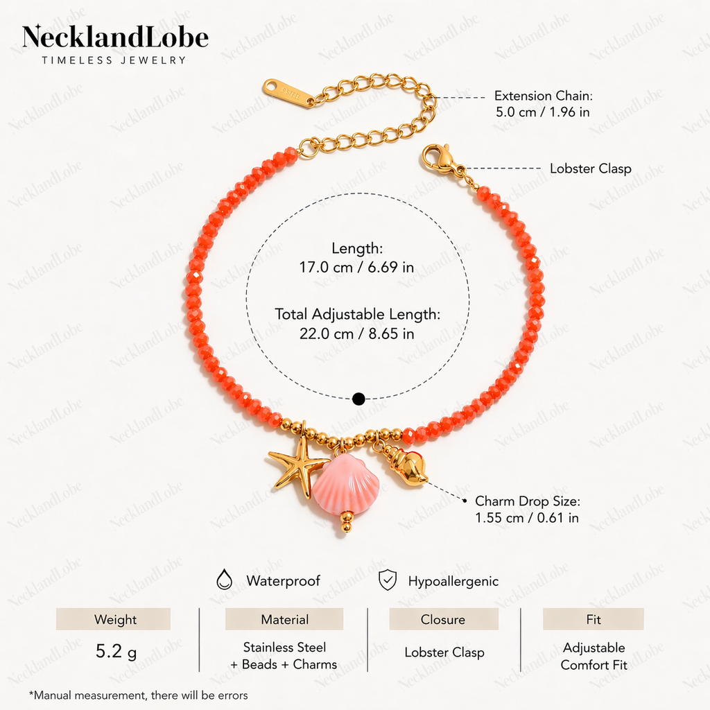 Coral Coast Charm Bracelet