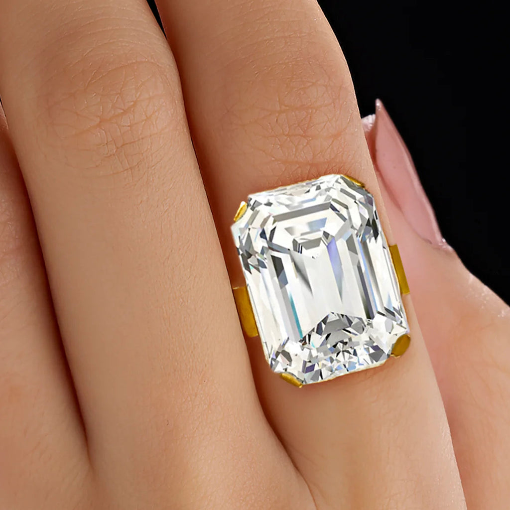 White Crystal ring